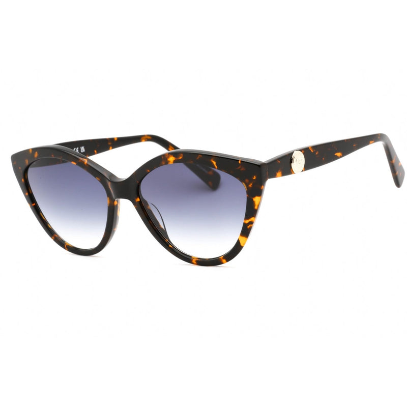 Longchamp LO730S Sunglasses Dark Havana / Gradient Blue Women's-AmbrogioShoes