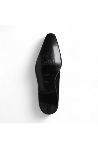 Lowe Valentini Designer Black Pony Gold-Plated Monk-Straps Loafers (LDM01)-AmbrogioShoes