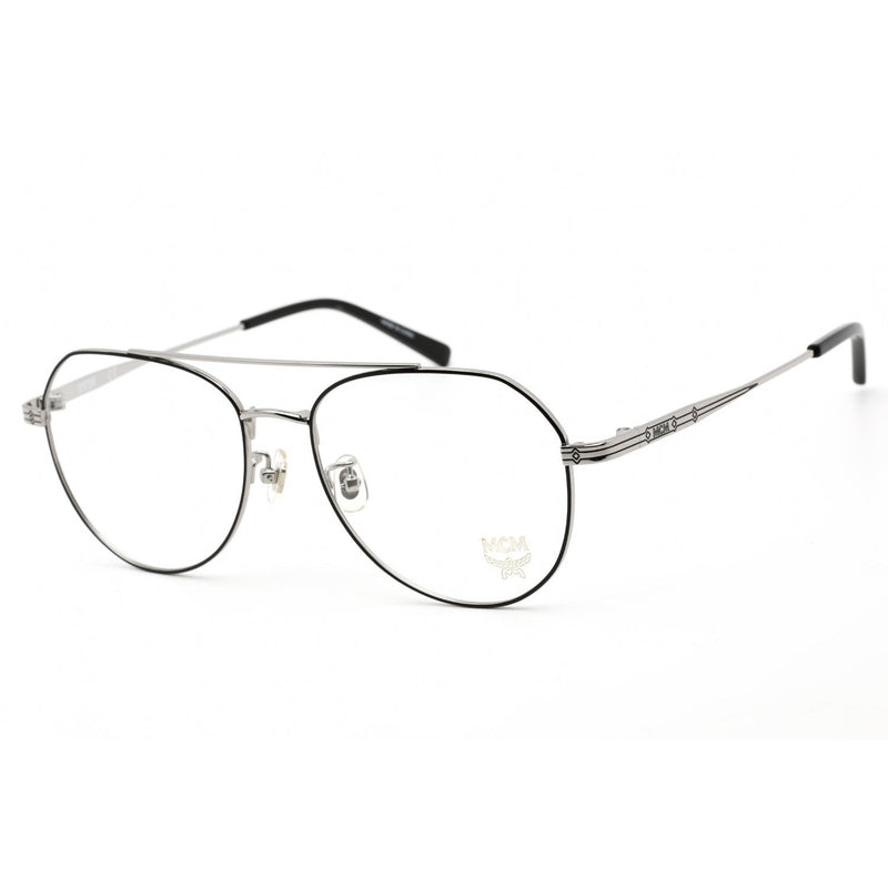 MCM MCM2140A Eyeglasses BLACK/SILVER/Clear demo lens-AmbrogioShoes