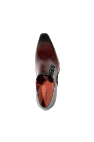 Magnanni 15024 Abrahan Burgundy Calf-Skin Leather Whole-Cut Oxfords (MAGS1129)-AmbrogioShoes