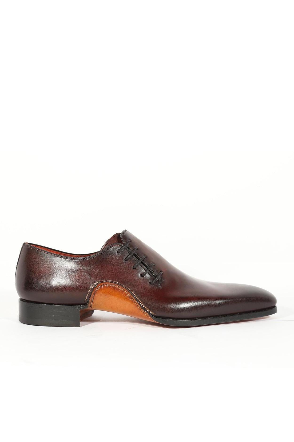 Magnanni 15024 Abrahan Burgundy Calf-Skin Leather Whole-Cut Oxfords (M AmbrogioShoes Magnanni 15024 Abrahan Burgundy Calf-Skin Leather Whole-Cut Oxfords (M AmbrogioShoes