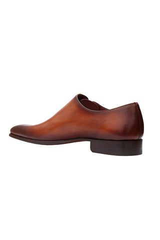 Magnanni 15024 Abrahan Cognac Leather Whole-Cut Oxfords (MAGS1135)-AmbrogioShoes