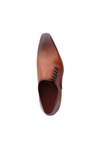 Magnanni 15024 Abrahan Cognac Leather Whole-Cut Oxfords (MAGS1135)-AmbrogioShoes