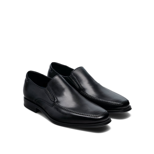 Magnanni 16923 Madrid Men's Shoes Black Nappa Leather Slip-On Loafers (MAG1067)-AmbrogioShoes