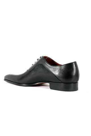 Magnanni 20120 Sanchez II Black Grabado Embossed / Calf-Skin Leather Oxfords (MAGS1122)-AmbrogioShoes