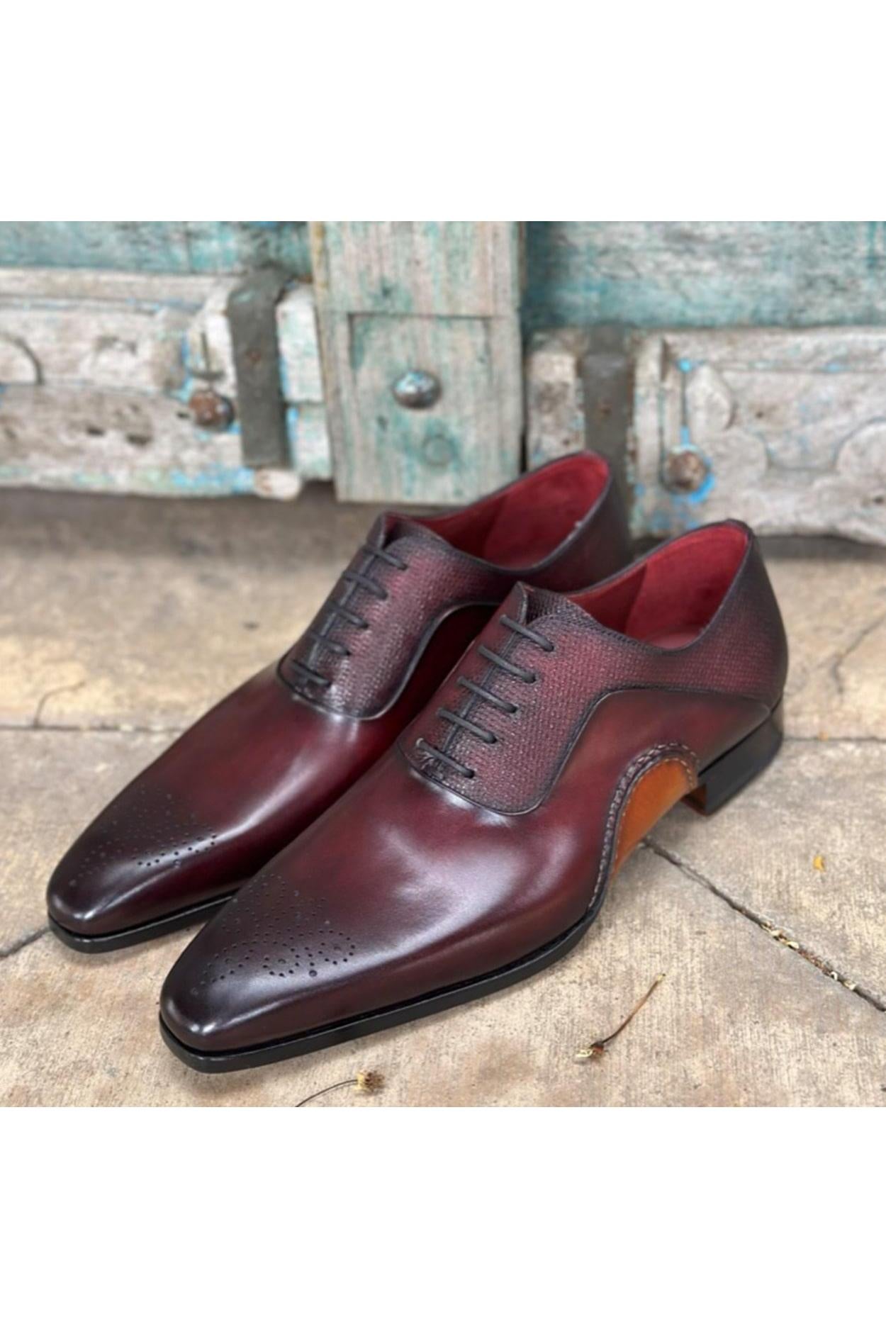 Magnanni 20120 Sanchez II Burgundy Grabado Print / Calf-Skin Leather O AmbrogioShoes Magnanni 20120 Sanchez II Burgundy Grabado Print / Calf-Skin Leather O AmbrogioShoes