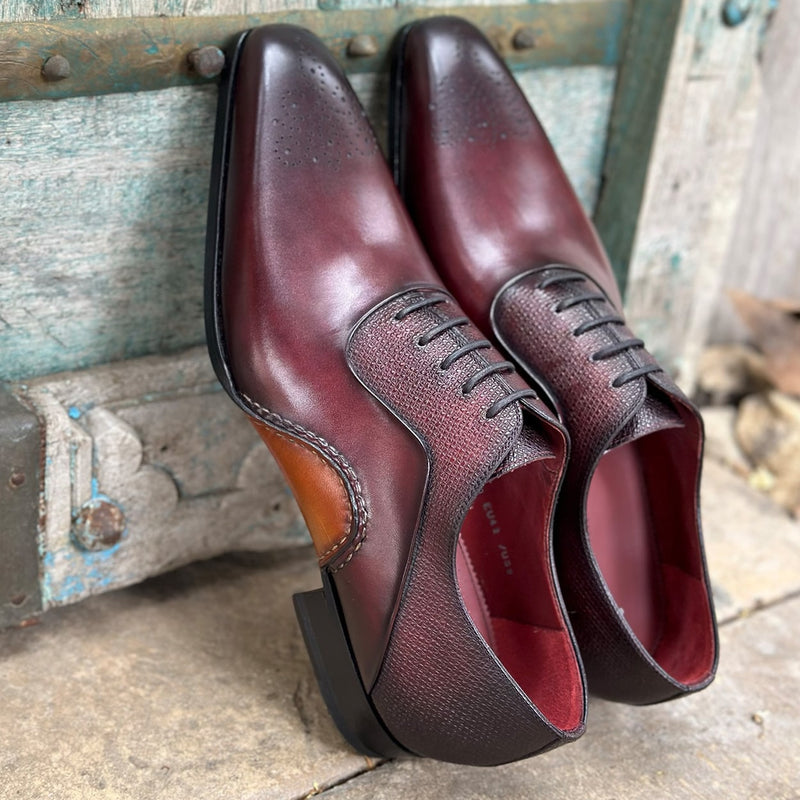 Rich and Refined: Magnanni Burgundy Shoes