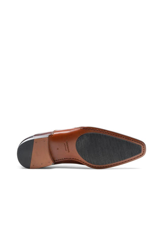 Magnanni 20120 Sanchez II Two-Tone Brown Grabado Embossed / Calf-Skin Leather Oxfords (MAGS1004)-AmbrogioShoes
