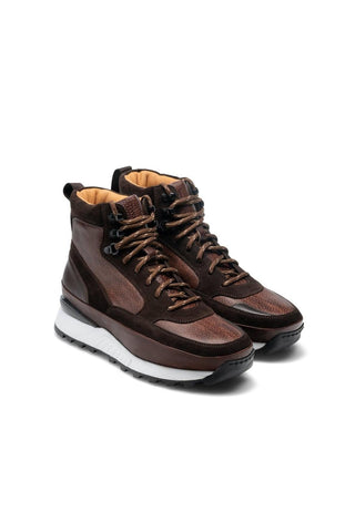 Magnanni 22212 Bodhi Tri-Tone Brown Suede / Leather Boots (MAGS1012)