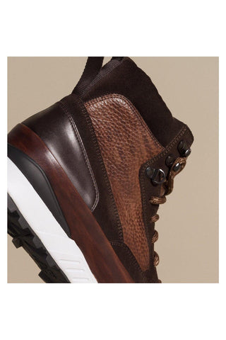 Magnanni 22212 Bodhi Tri-Tone Brown Suede / Leather Boots (MAGS1012)-AmbrogioShoes