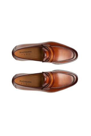 Magnanni 23822 Daniel Brown Leather Penny Loafers (MAGS1008)-AmbrogioShoes