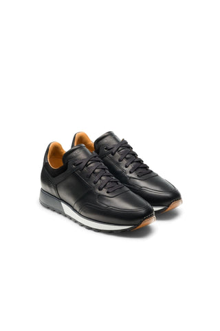 Magnanni 23961 Arco Black Leather Casual Sneakers (MAGS1103)
