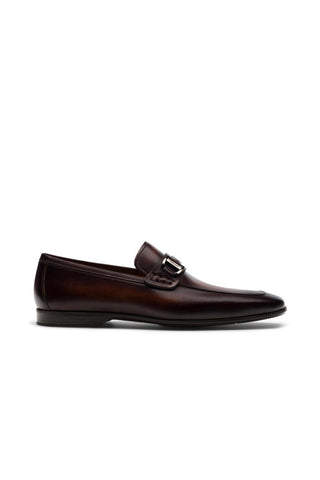 Magnanni 24379 Raso Brown Leather Slip-On Penny Loafers (MAGS1079)