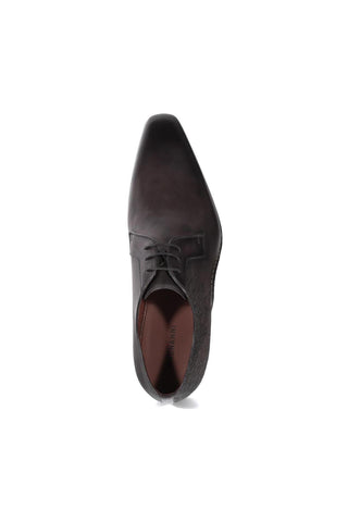 Magnanni 24834 Hayos Gray Laser Embossed / Calf-Skin Leather Derby (MAGS1132)-AmbrogioShoes