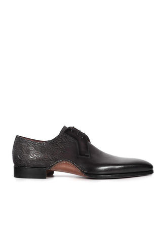 Magnanni 24834 Hayos Gray Laser Embossed / Calf-Skin Leather Derby (MAGS1132)-AmbrogioShoes