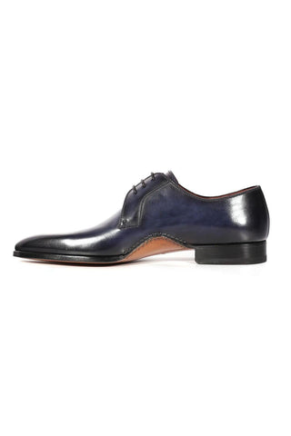 Magnanni 24834 Hayos Navy Laser Embossed / Calf-Skin Leather Derby (MAGS1133)-AmbrogioShoes
