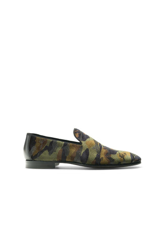 Magnanni Jareth 22334 Green Camo Velvet Formal/Loafers (MAGS1119)-AmbrogioShoes