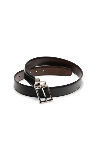 Magnanni Lados 1595 Men's Black & Brown Leather Riversible Belt (MAGB1050)