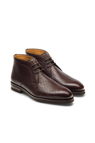 Magnanni Tacna 24716 Brown Peccary Leather Chukka Boots (MAGS1107)-AmbrogioShoes