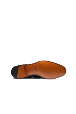 Magnanni Vicente 23257 Black Exotic Genuine Lizard Skin Classic Penny Loafers (MAGS1102)-AmbrogioShoes