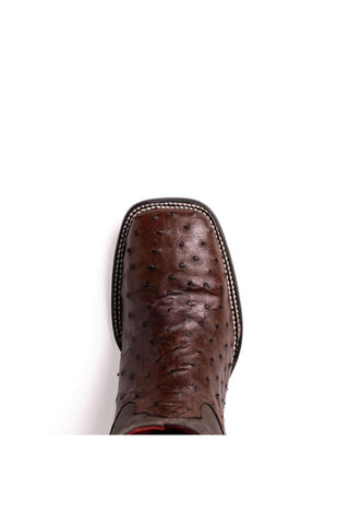 Marco Di Milano Alabama Kango Tabac Exotic Ostrich Skin Cowboy Boot (MDM1221)-AmbrogioShoes