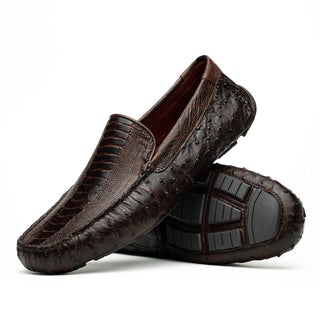 Marco Di Milano Alba Exotic Ostrich Driver Loafer (MDM1206)-AmbrogioShoes