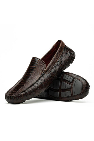 Marco Di Milano Alba Exotic Ostrich Driver Loafer (MDM1206)-AmbrogioShoes