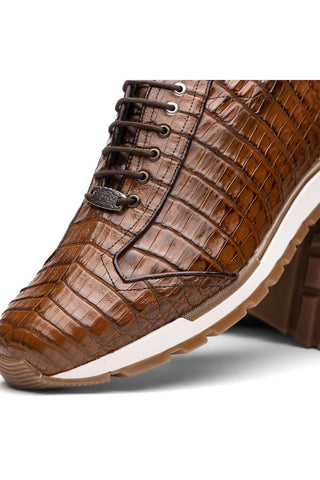 Marco Di Milano Alonzo Bay Apache Genuine Caiman Crocodile Casual Sneakers (MDM1165)-AmbrogioShoes