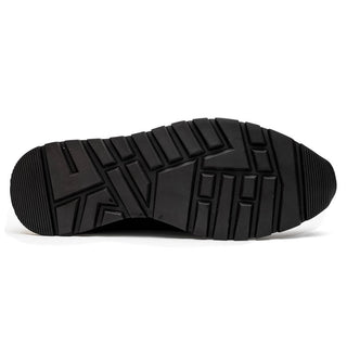 Marco Di Milano Alonzo Men's Shoes Navy Genuine Caiman Crocodile Casual Sneakers (MDM1165)-AmbrogioShoes