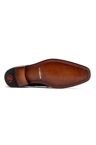 Marco Di Milano Andretti Black & White Exotic Ostrich Leg Derby (MDM1181)-AmbrogioShoes