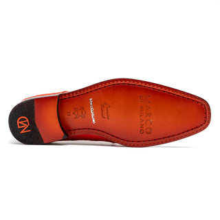 Marco Di Milano Andretti Men's Shoes Orange Exotic Ostrich Leg Derby (MDM1181)-AmbrogioShoes