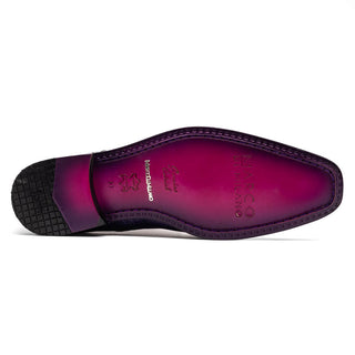 Marco Di Milano Andretti Men's Shoes Pink & Purple Exotic Ostrich Leg Derby (MDM1181)-AmbrogioShoes