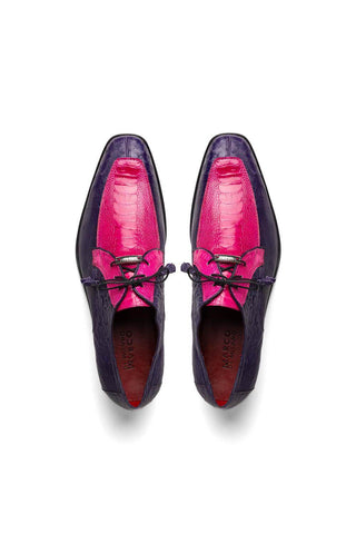 Marco Di Milano Andretti Pink & Purple Exotic Ostrich Leg Derby (MDM1181)-AmbrogioShoes