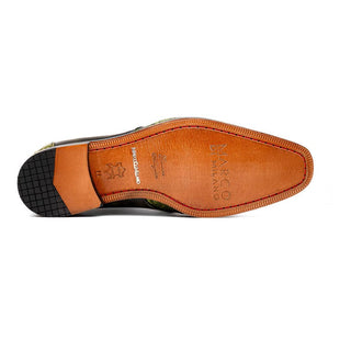 Marco Di Milano Anzio Green Exotic Alligator / Calfskin Leather Derby (MDM1037)-AmbrogioShoes