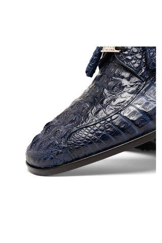 Marco Di Milano Apricena Genuine Midnight Blue Caiman Crocodile Derby (MDM1092)-AmbrogioShoes