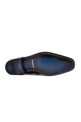 Marco Di Milano Apricena Genuine Midnight Blue Caiman Crocodile Derby (MDM1092)-AmbrogioShoes