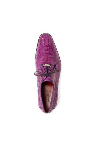 Marco Di Milano Apricena Genuine Purple Caiman Crocodile Derby (MDM1092)-AmbrogioShoes