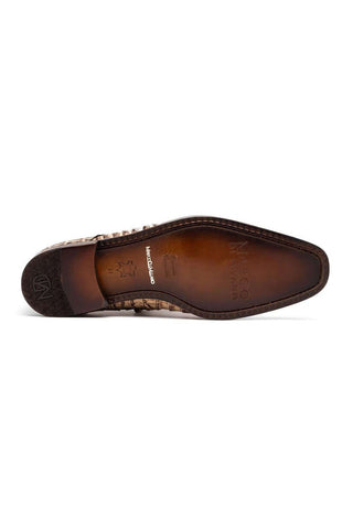 Marco Di Milano Apricena Genuine Rustic Orix Caiman Crocodile Derby (MDM1092)-AmbrogioShoes