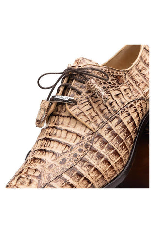 Marco Di Milano Apricena Genuine Rustic Orix Caiman Crocodile Derby (MDM1092)-AmbrogioShoes