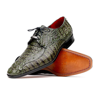 Marco Di Milano Apricena Genuine Woodgreen Caiman Crocodile Derby (MDM1092)-AmbrogioShoes