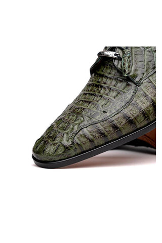 Marco Di Milano Apricena Genuine Woodgreen Caiman Crocodile Derby (MDM1092)-AmbrogioShoes