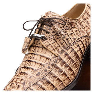 Marco Di Milano Apricena Men's Shoes Genuine Rustic Orix Caiman Crocodile Derby (MDM1092)-AmbrogioShoes