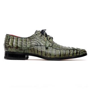 Marco Di Milano Apricena Men's Shoes Genuine Woodgreen Caiman Crocodile Derby (MDM1092)-AmbrogioShoes