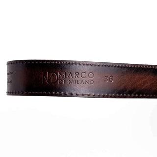 Marco Di Milano Arkansas Men’s Brown Genuine Python Skin Belt (MDMB1046)-AmbrogioShoes