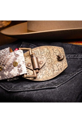 Marco Di Milano Arkansas Men’s Natural Genuine Python Skin Belt (MDMB1046)-AmbrogioShoes