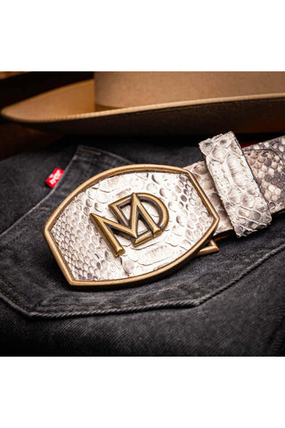 Marco Di Milano Arkansas Men’s Natural Genuine Python Skin Belt (MDMB1046)-AmbrogioShoes