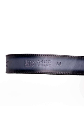 Marco Di Milano Arkansas Men’s Newspaper Genuine Python Skin Belt (MDMB1046)-AmbrogioShoes