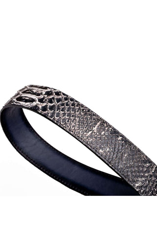 Marco Di Milano Arkansas Men’s Newspaper Genuine Python Skin Belt (MDMB1046)-AmbrogioShoes