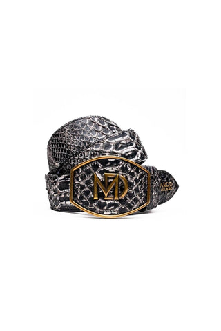 Marco Di Milano Arkansas Men’s Newspaper Genuine Python Skin Belt (MDMB1046)-AmbrogioShoes