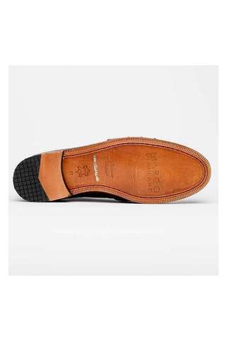 Marco Di Milano Aubiere Exotic Wine Ostrich Tassels Loafers (MDM1198)-AmbrogioShoes